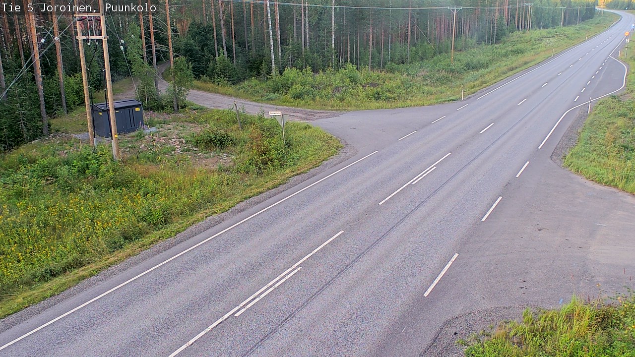 Weather Camera Image Road 5 Joroinen, Puunkolo, Joroinen, Pohjois-Savo