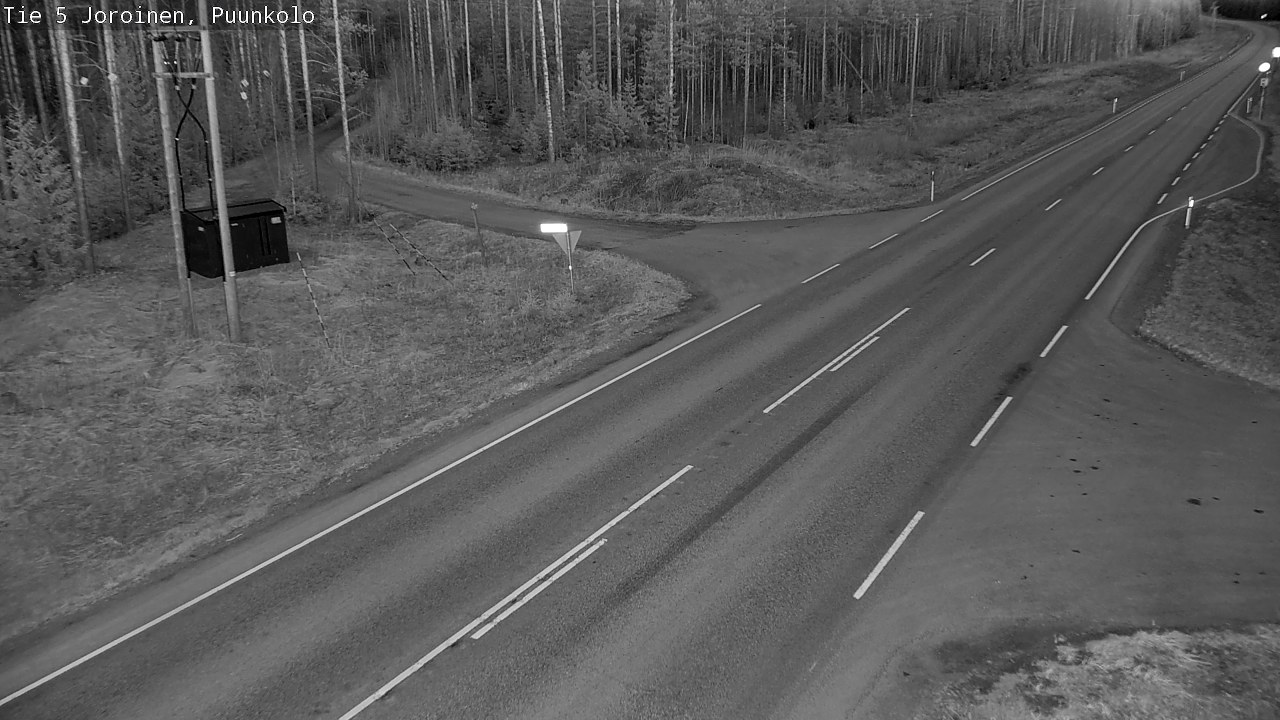 Weather Camera Image Road 5 Joroinen, Puunkolo, Joroinen, Pohjois-Savo