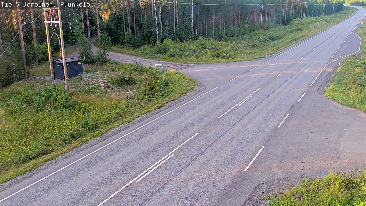 Weather Camera Image Road 5 Joroinen, Puunkolo, Joroinen, Pohjois-Savo