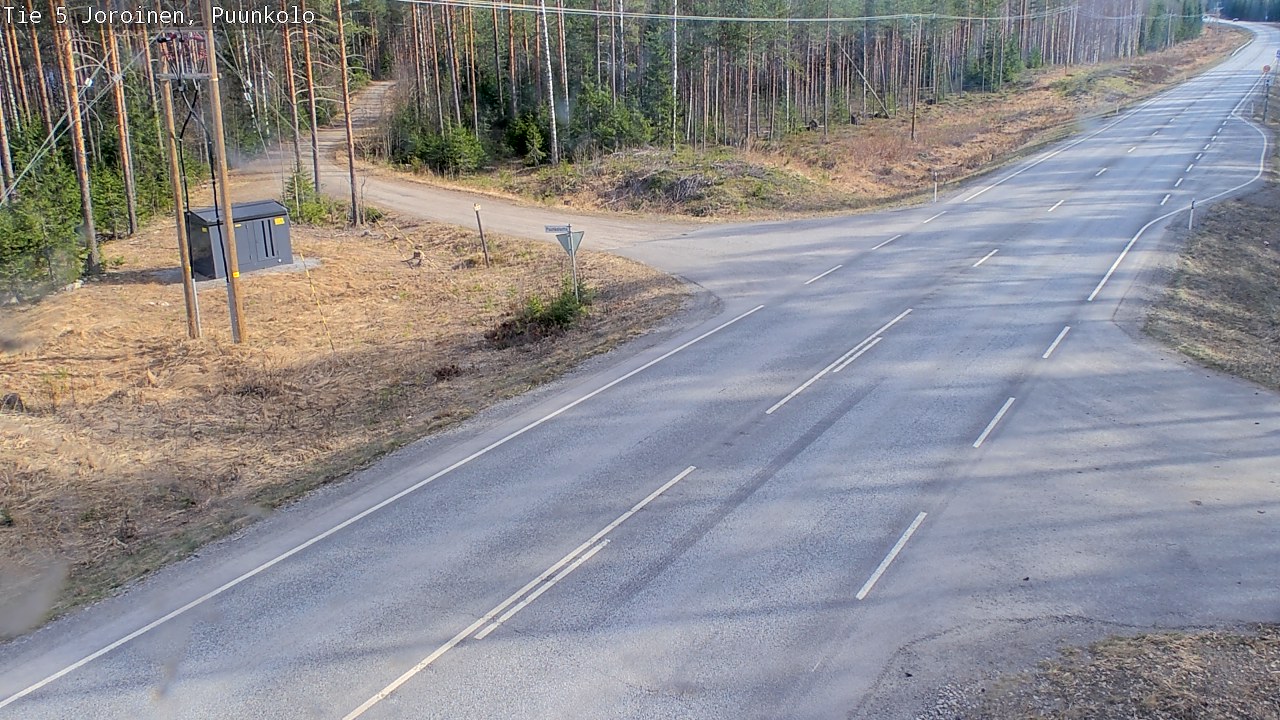 Weather Camera Image Road 5 Joroinen, Puunkolo, Joroinen, Pohjois-Savo