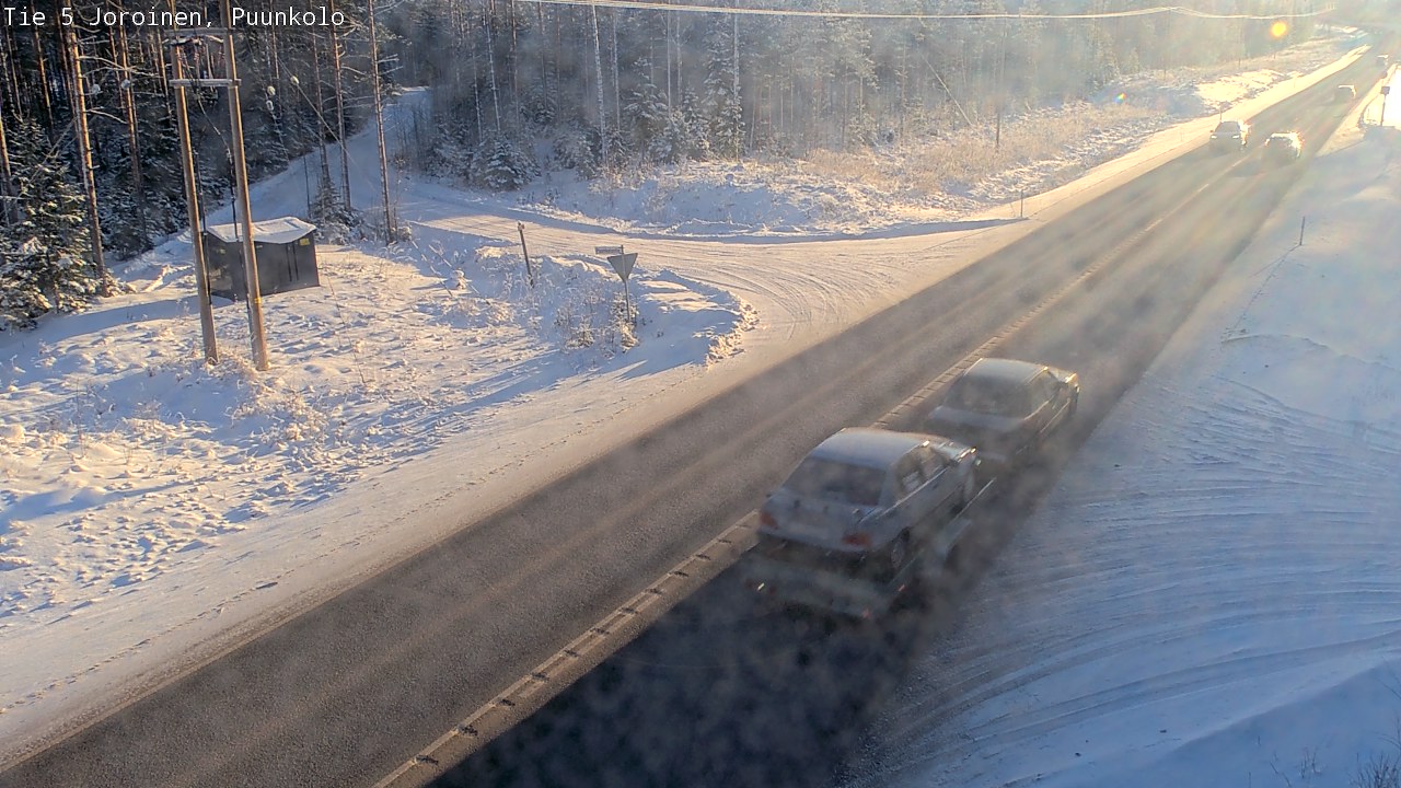 Weather Camera Image Väg 5 Joirois, Puunkolo, Joroinen, Pohjois-Savo