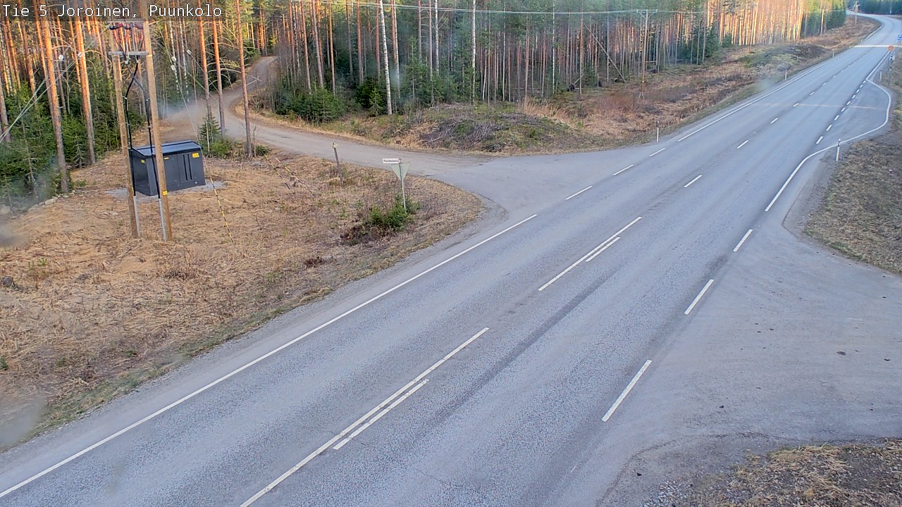Weather Camera Image Road 5 Joroinen, Puunkolo, Joroinen, Pohjois-Savo