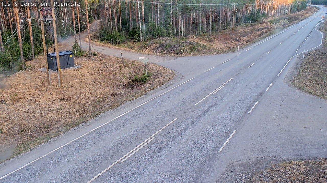 Weather Camera Image Road 5 Joroinen, Puunkolo, Joroinen, Pohjois-Savo