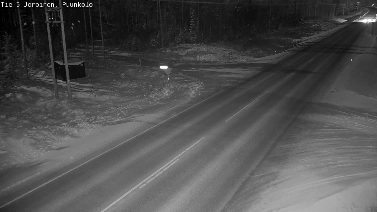 Weather Camera Image Väg 5 Joirois, Puunkolo, Joroinen, Pohjois-Savo