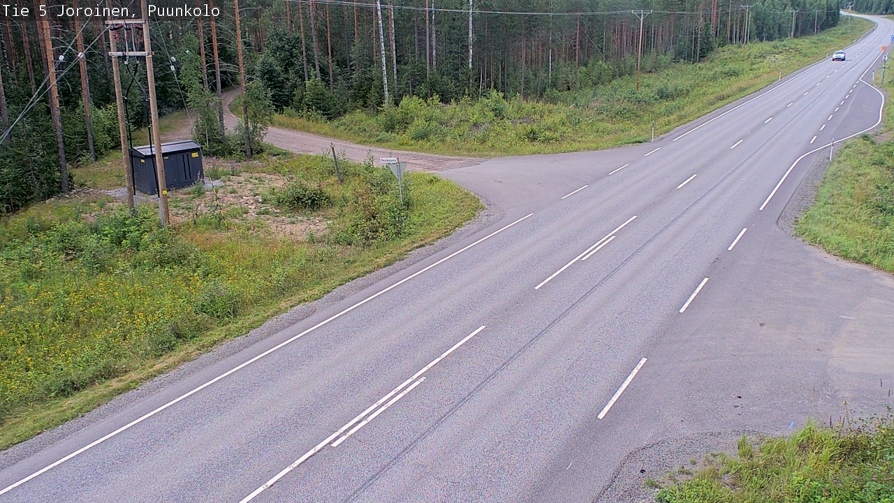 Weather Camera Image Väg 5 Joirois, Puunkolo, Joroinen, Pohjois-Savo