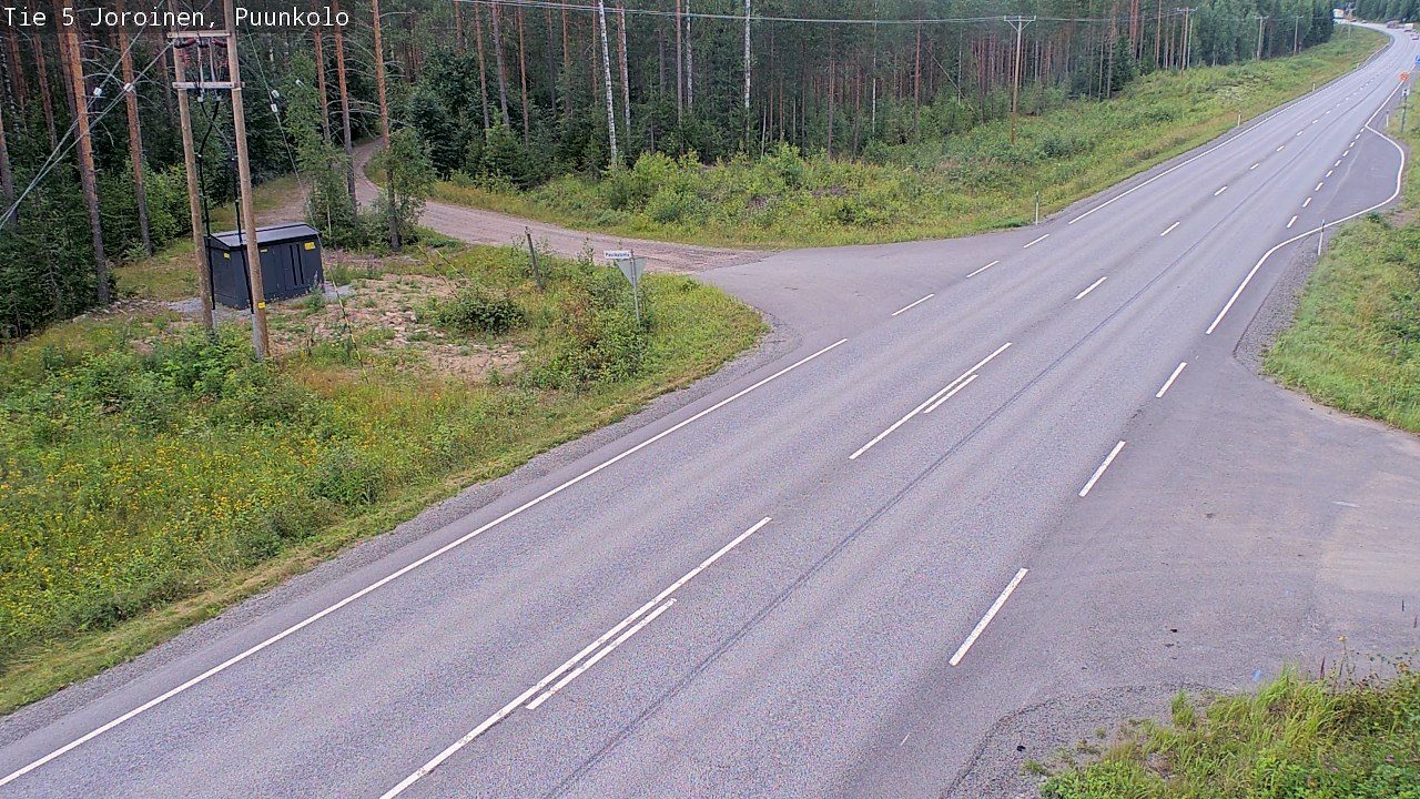 Weather Camera Image Väg 5 Joirois, Puunkolo, Joroinen, Pohjois-Savo