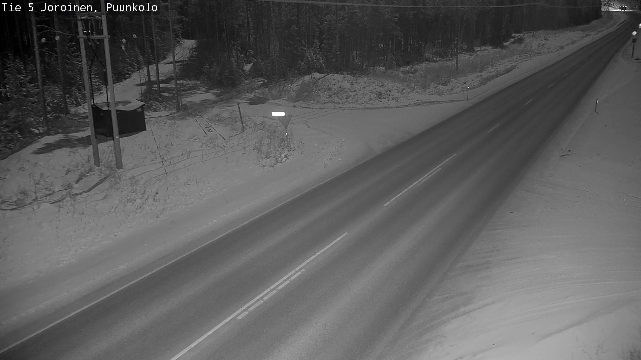 Weather Camera Image Väg 5 Joirois, Puunkolo, Joroinen, Pohjois-Savo