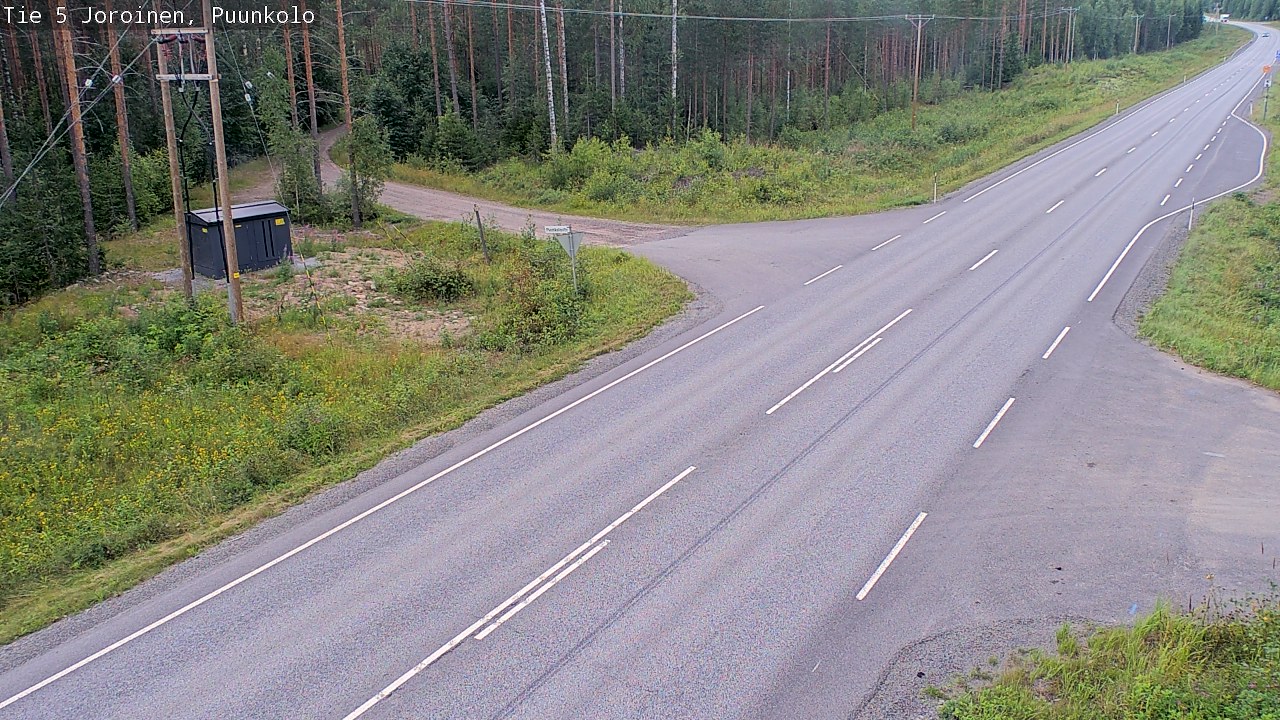 Weather Camera Image Väg 5 Joirois, Puunkolo, Joroinen, Pohjois-Savo
