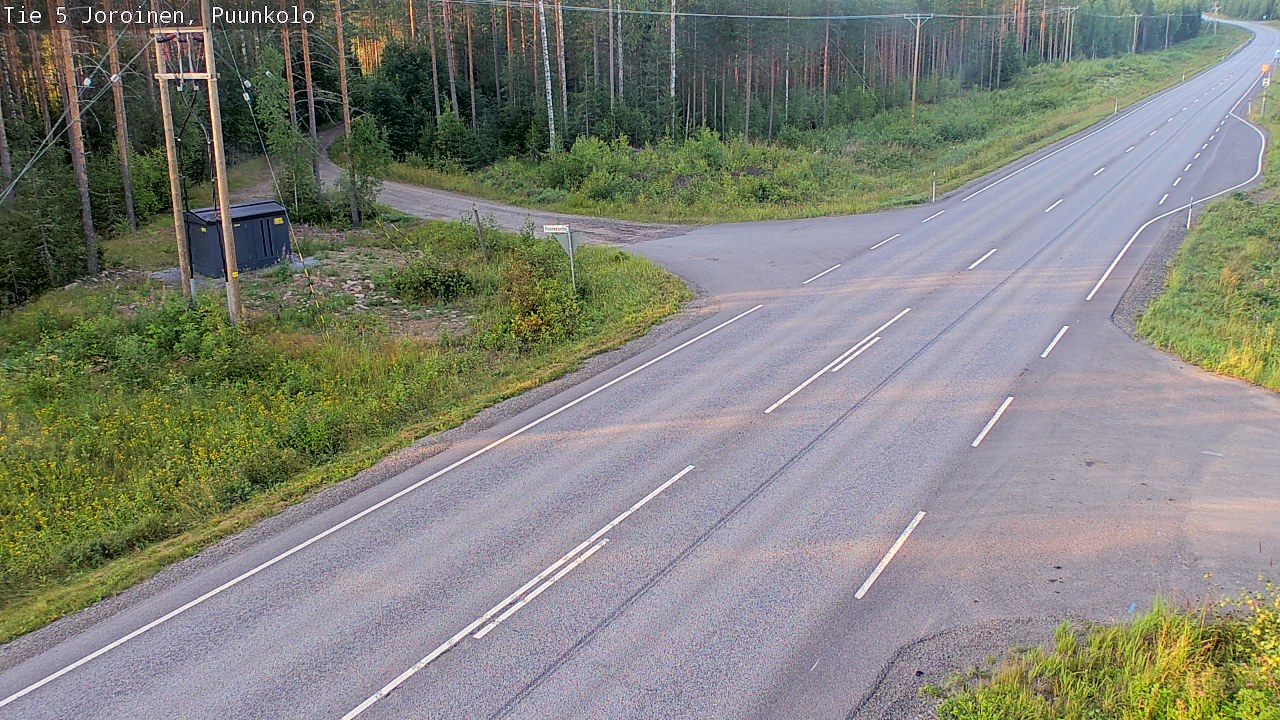 Weather Camera Image Road 5 Joroinen, Puunkolo, Joroinen, Pohjois-Savo
