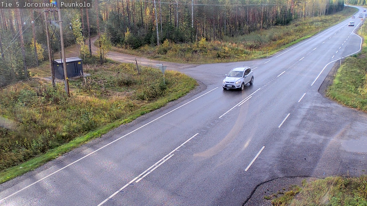 Weather Camera Image Road 5 Joroinen, Puunkolo, Joroinen, Pohjois-Savo