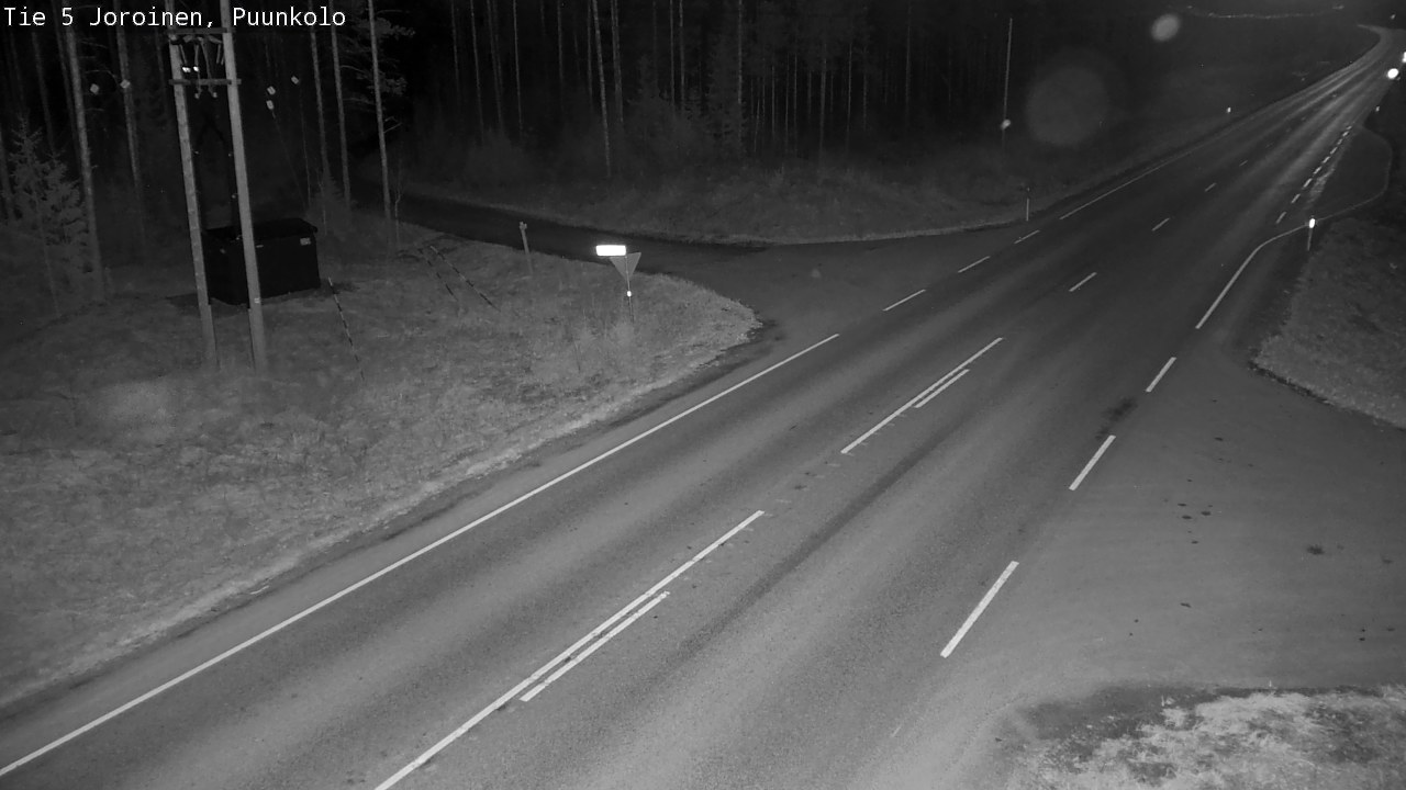 Weather Camera Image Road 5 Joroinen, Puunkolo, Joroinen, Pohjois-Savo