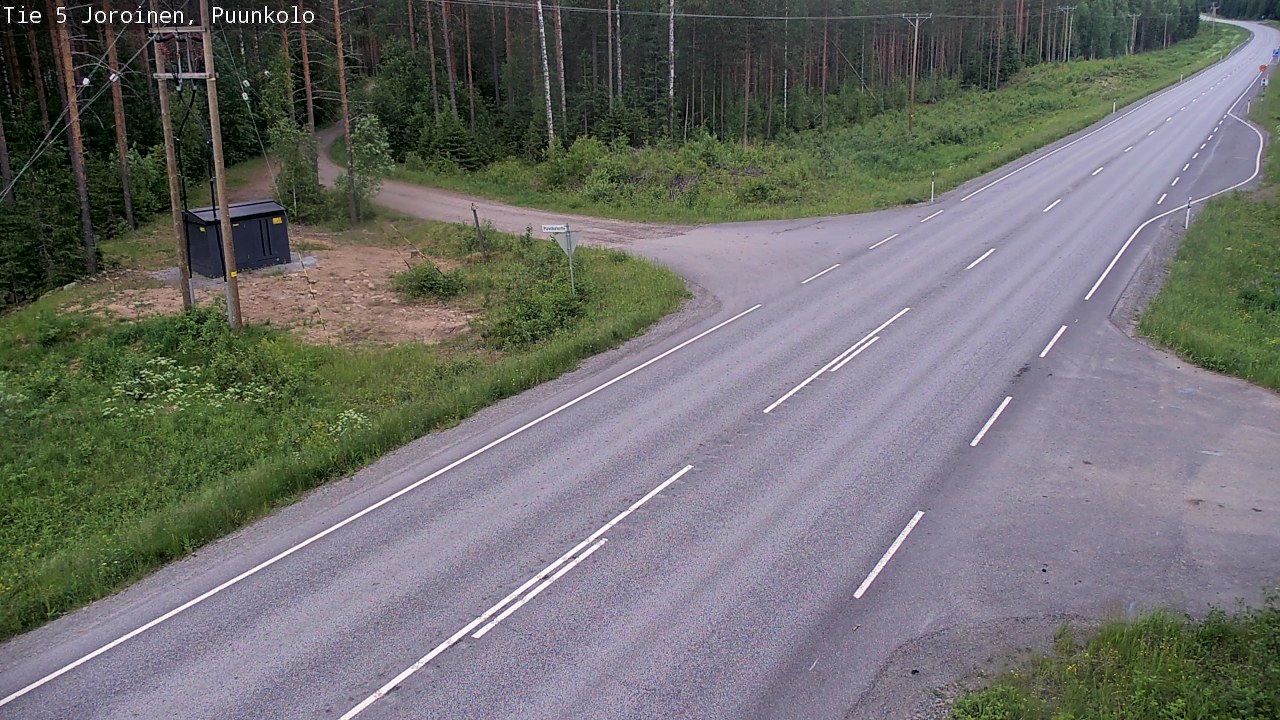 Weather Camera Image Road 5 Joroinen, Puunkolo, Joroinen, Pohjois-Savo