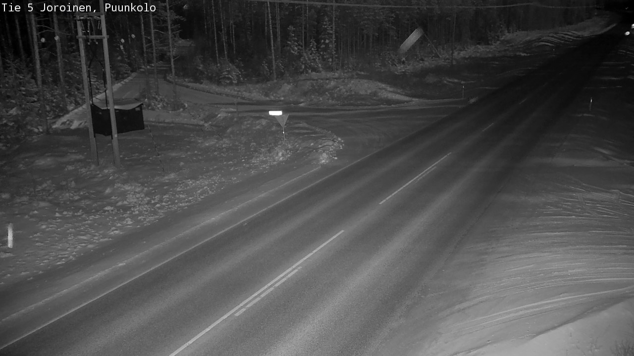 Weather Camera Image Road 5 Joroinen, Puunkolo, Joroinen, Pohjois-Savo