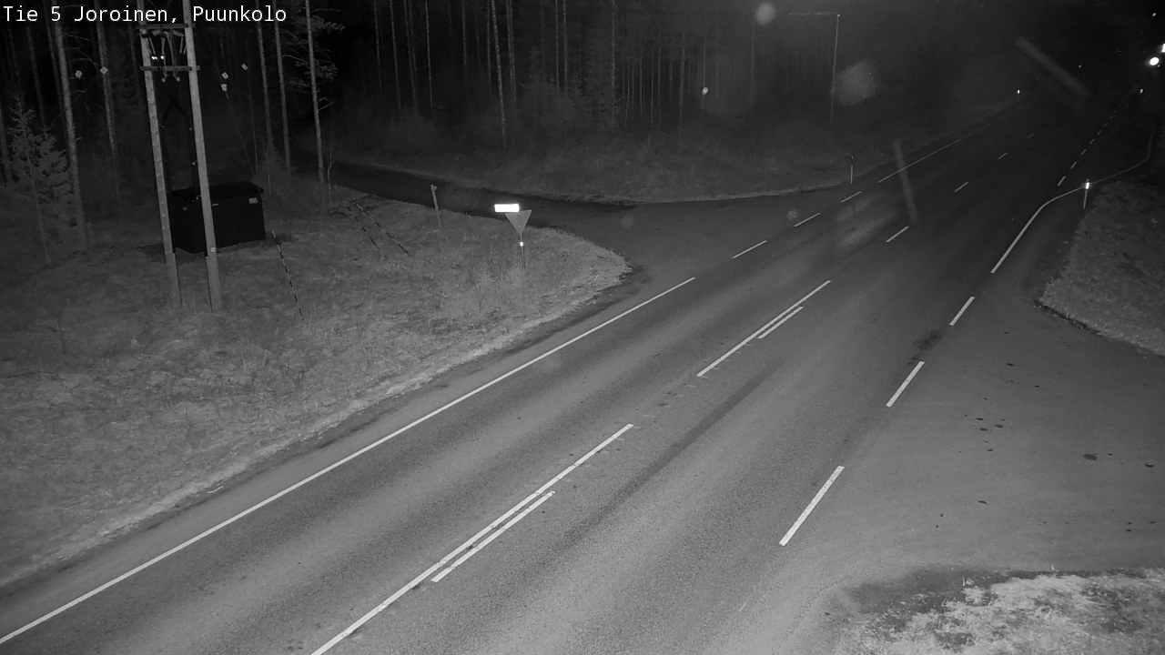 Weather Camera Image Road 5 Joroinen, Puunkolo, Joroinen, Pohjois-Savo