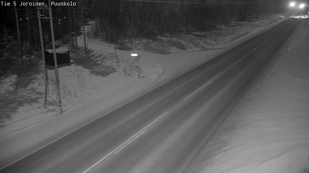 Weather Camera Image Väg 5 Joirois, Puunkolo, Joroinen, Pohjois-Savo