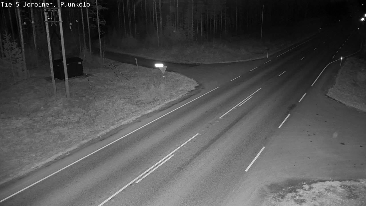 Weather Camera Image Road 5 Joroinen, Puunkolo, Joroinen, Pohjois-Savo
