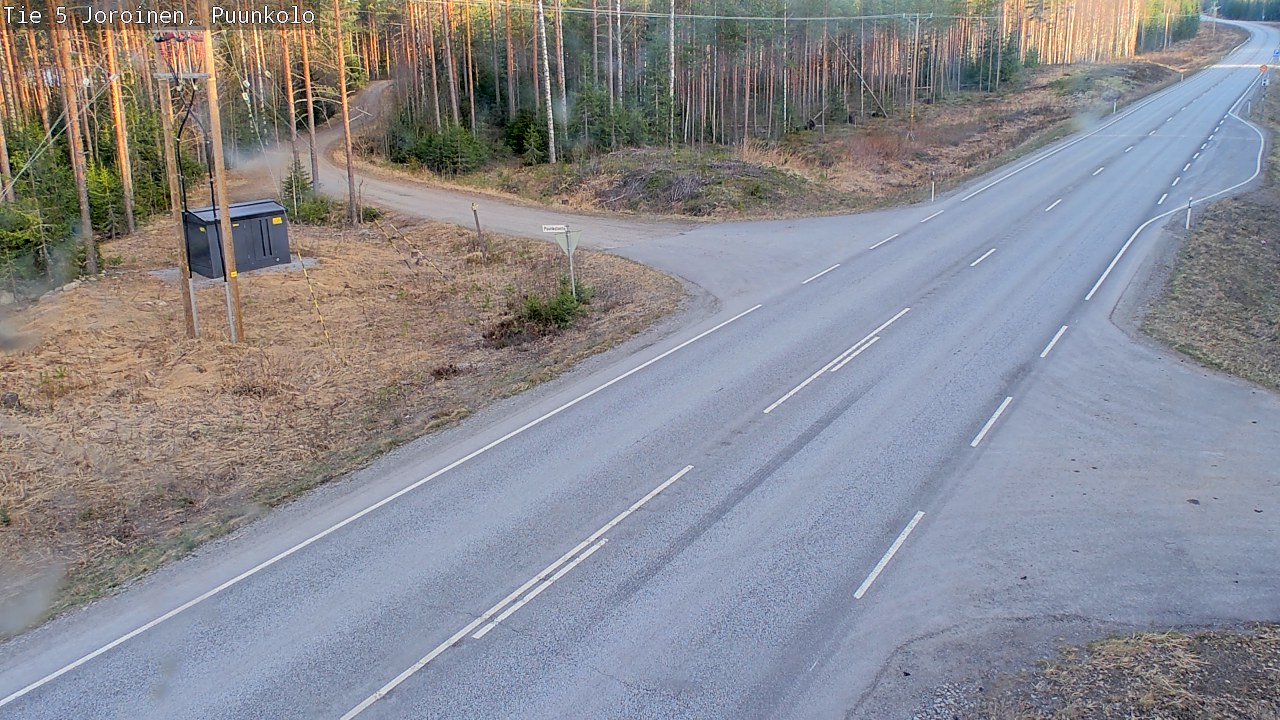 Weather Camera Image Road 5 Joroinen, Puunkolo, Joroinen, Pohjois-Savo