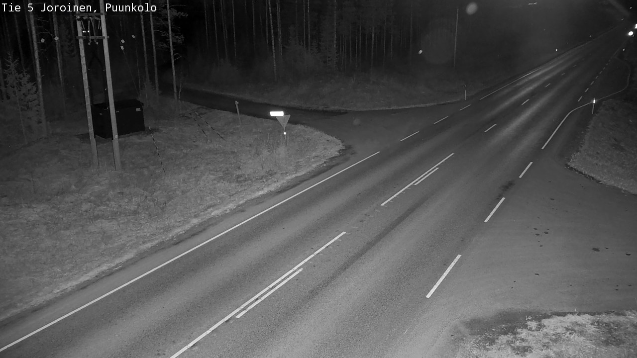 Weather Camera Image Road 5 Joroinen, Puunkolo, Joroinen, Pohjois-Savo