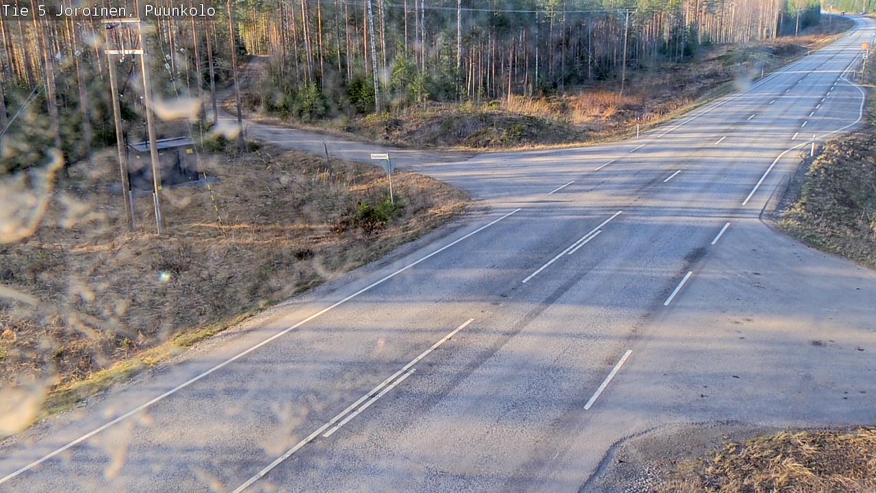 Weather Camera Image Väg 5 Joirois, Puunkolo, Joroinen, Pohjois-Savo