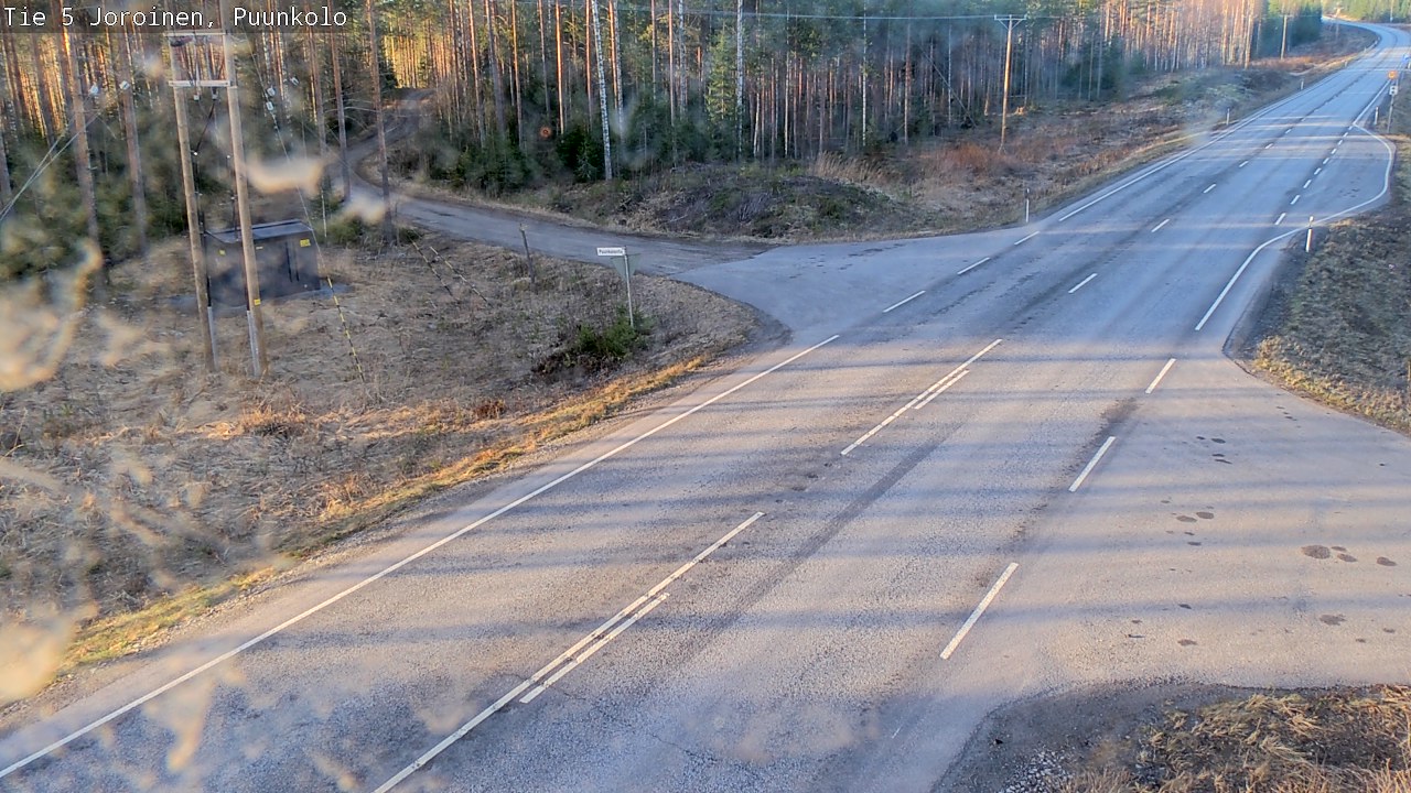 Weather Camera Image Road 5 Joroinen, Puunkolo, Joroinen, Pohjois-Savo