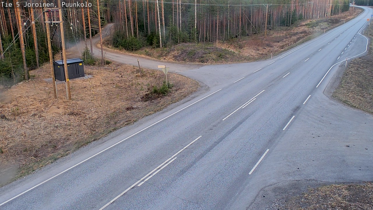 Weather Camera Image Road 5 Joroinen, Puunkolo, Joroinen, Pohjois-Savo