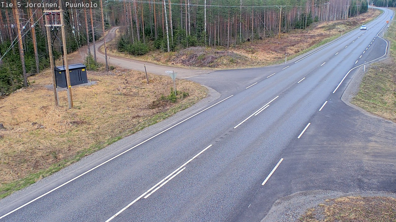 Weather Camera Image Väg 5 Joirois, Puunkolo, Joroinen, Pohjois-Savo