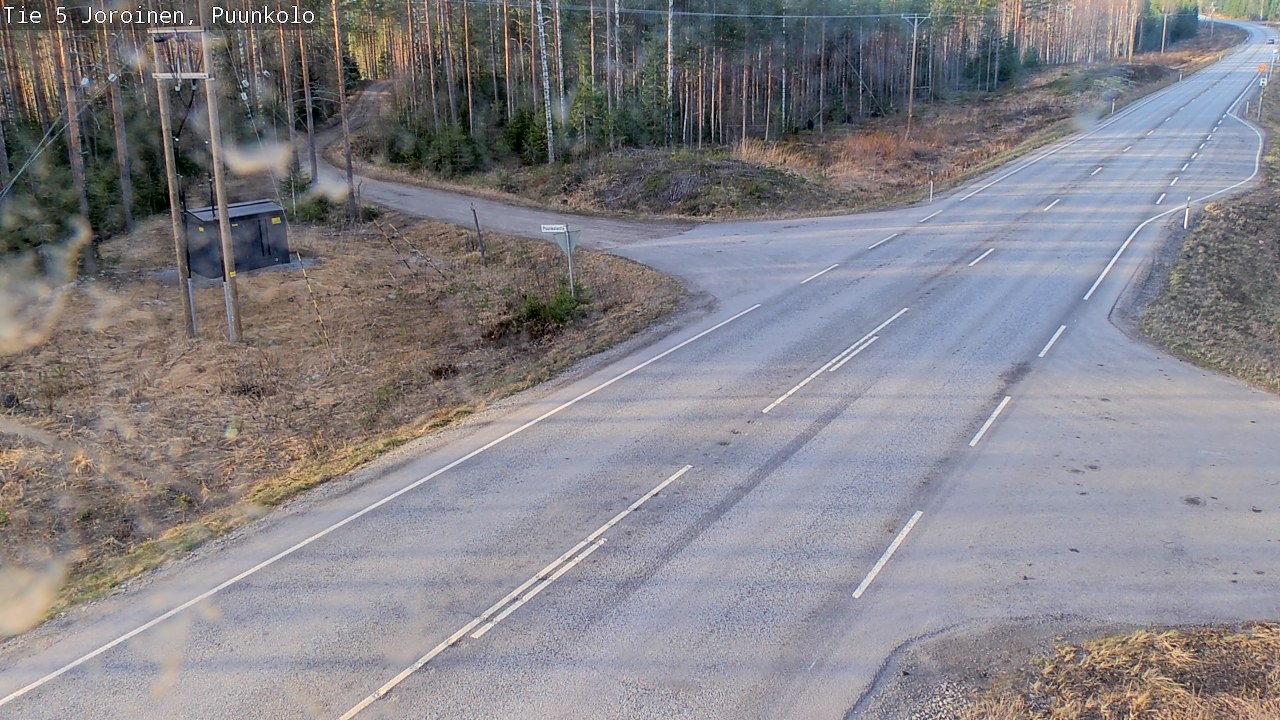 Weather Camera Image Väg 5 Joirois, Puunkolo, Joroinen, Pohjois-Savo