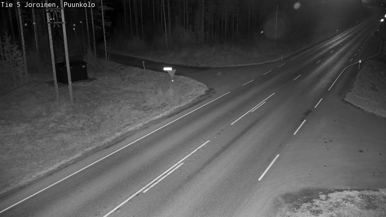 Weather Camera Image Väg 5 Joirois, Puunkolo, Joroinen, Pohjois-Savo