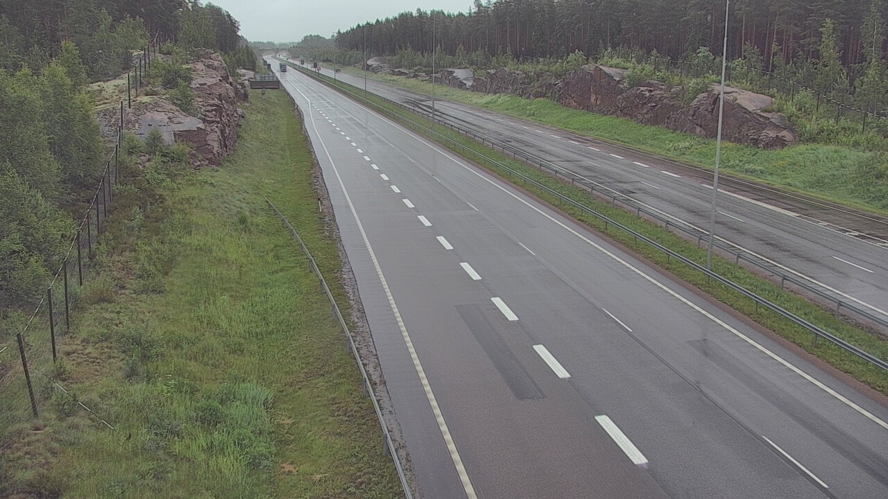 Weather Camera Image Väg 7 Pyttis Markkinamäki, öst, Pyhtää, Kymenlaakso