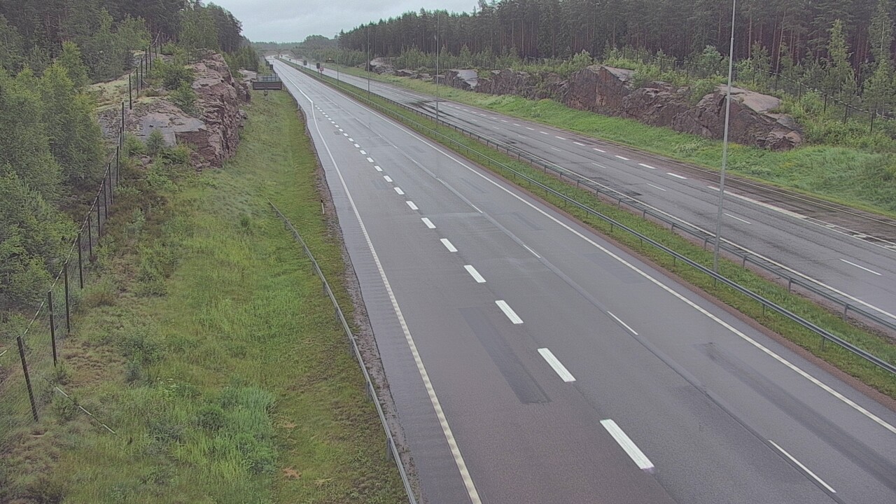 Weather Camera Image Väg 7 Pyttis Markkinamäki, öst, Pyhtää, Kymenlaakso