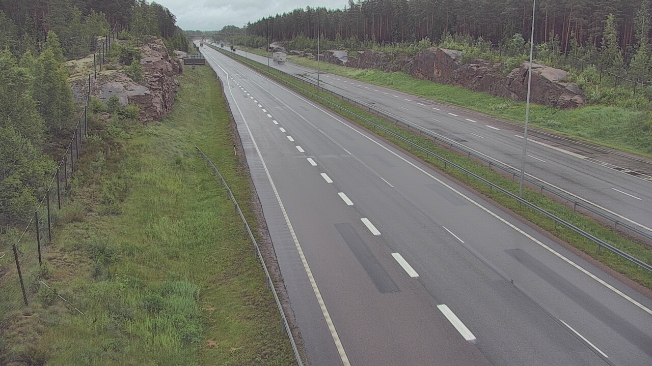 Weather Camera Image Väg 7 Pyttis Markkinamäki, öst, Pyhtää, Kymenlaakso