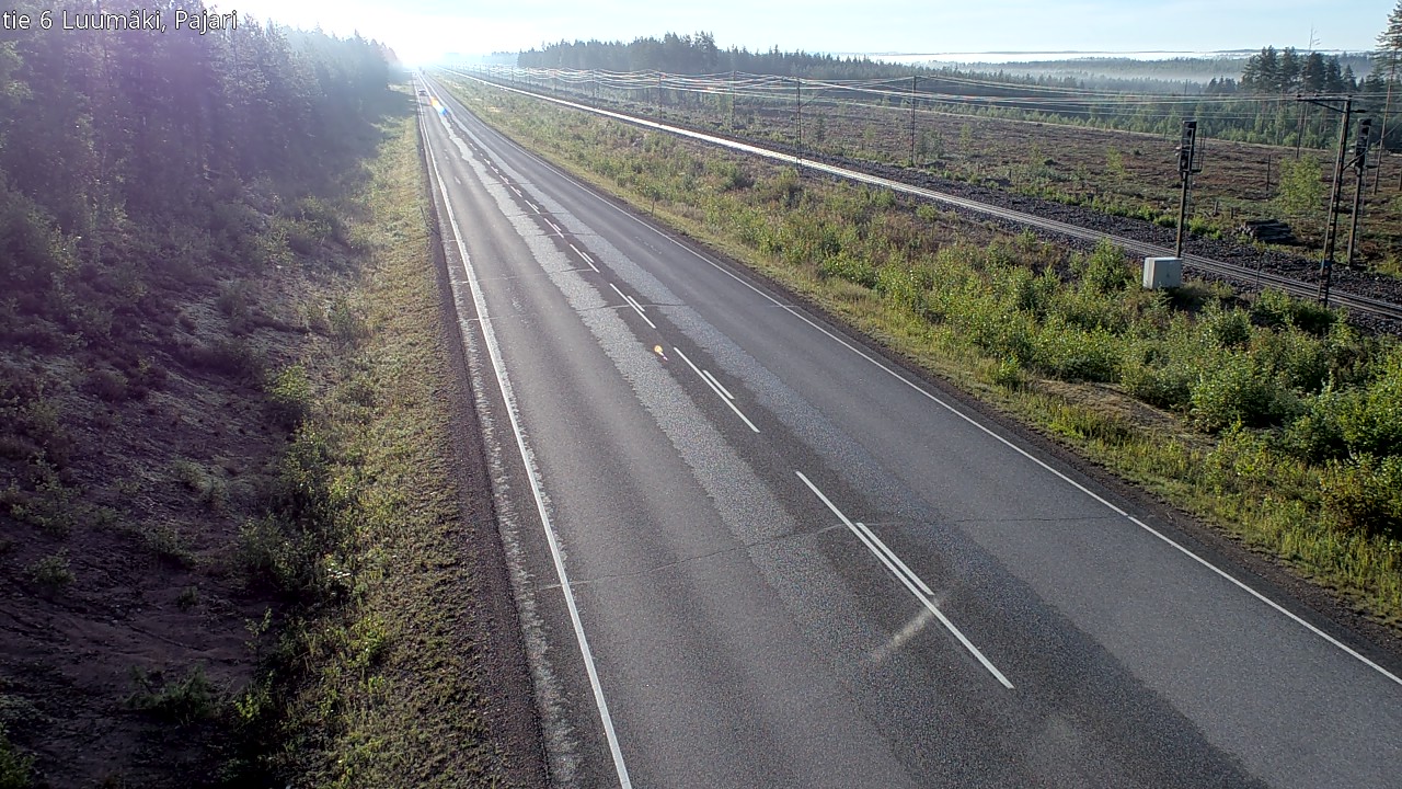 Weather Camera Image Road 6 Luumäki Pajari, Luumäki, Etelä-Karjala