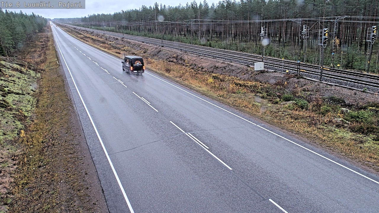 Weather Camera Image Väg 6 Luumäki Pajari, Luumäki, Etelä-Karjala