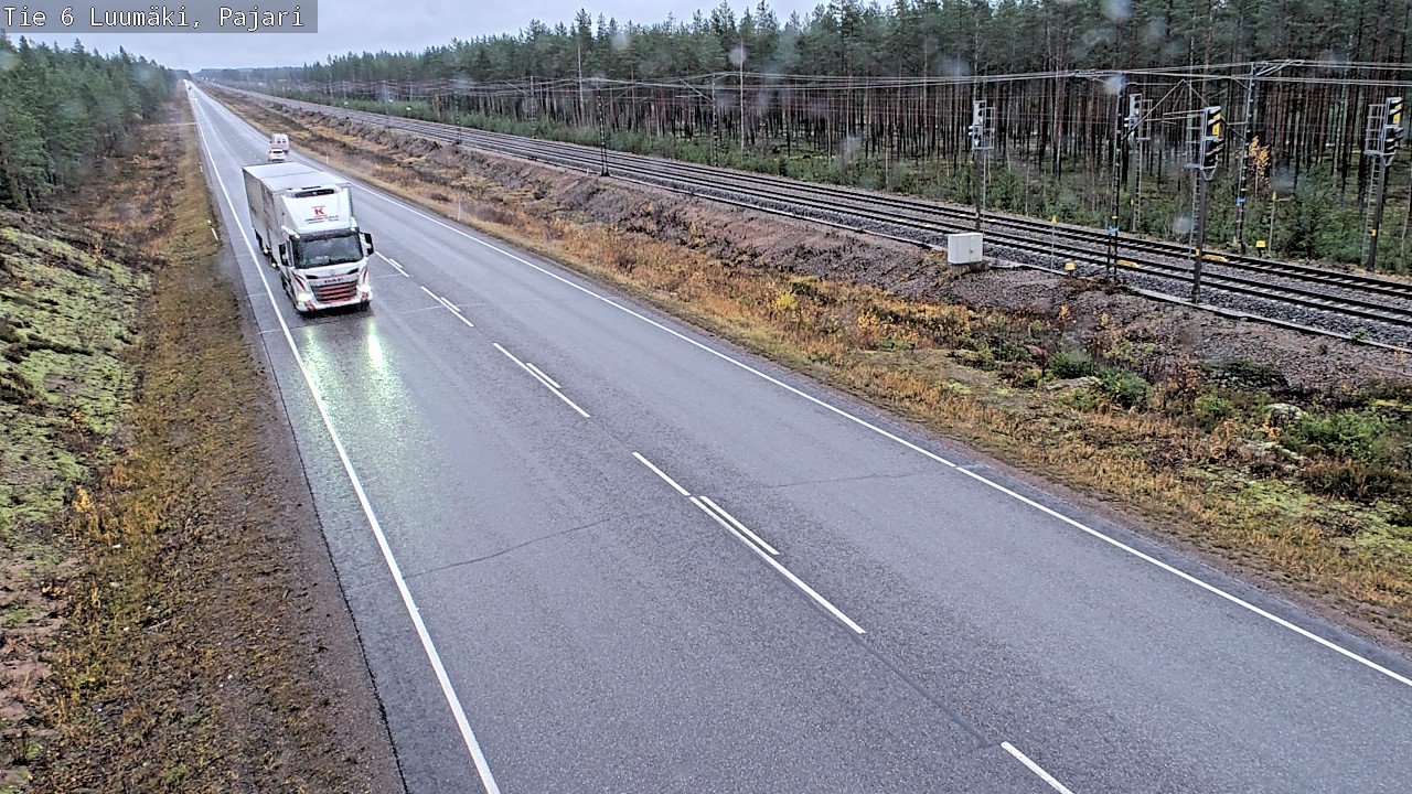 Weather Camera Image Väg 6 Luumäki Pajari, Luumäki, Etelä-Karjala