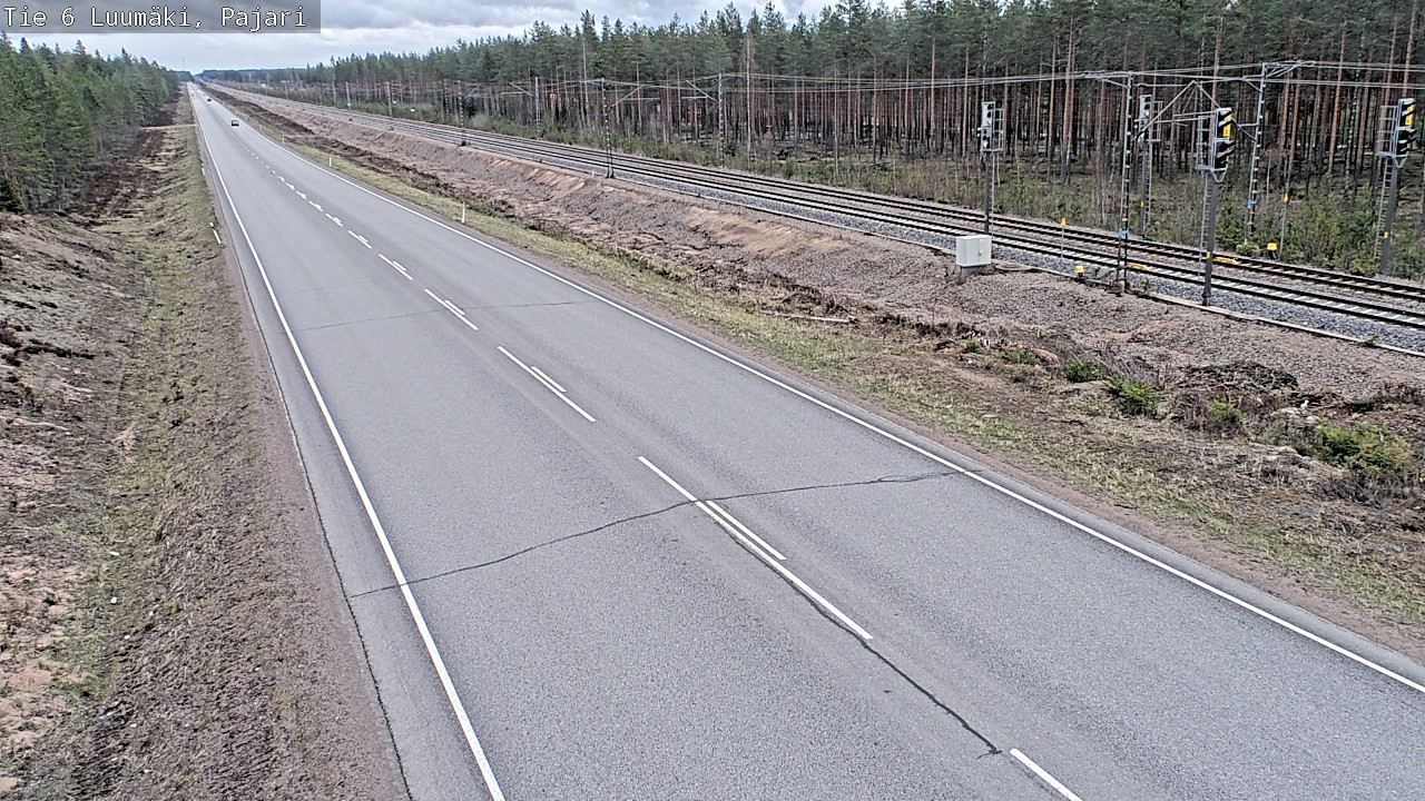 Weather Camera Image Väg 6 Luumäki Pajari, Luumäki, Etelä-Karjala