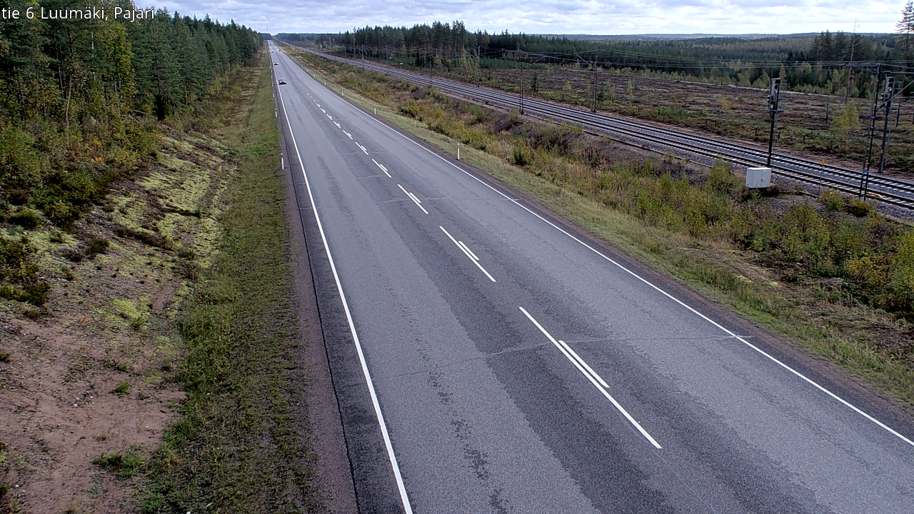 Weather Camera Image Road 6 Luumäki Pajari, Luumäki, Etelä-Karjala