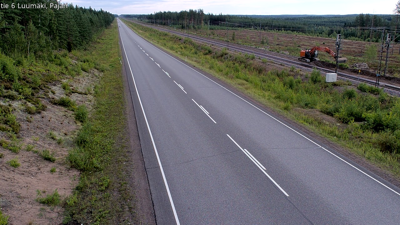 Weather Camera Image Road 6 Luumäki Pajari, Luumäki, Etelä-Karjala