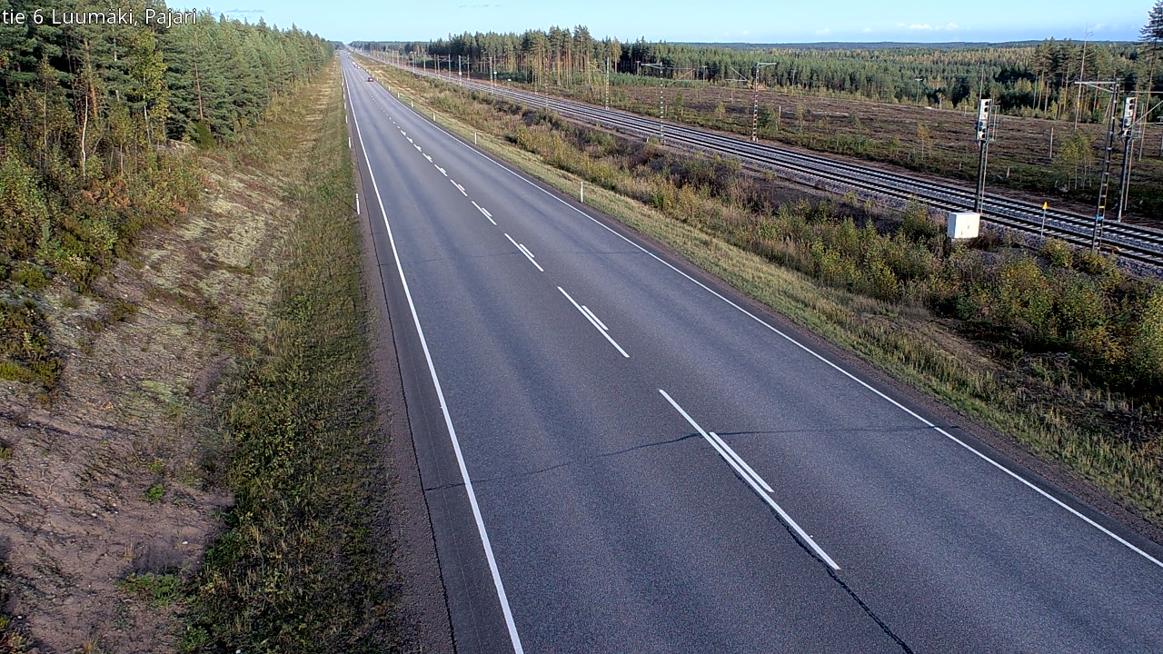 Weather Camera Image Road 6 Luumäki Pajari, Luumäki, Etelä-Karjala