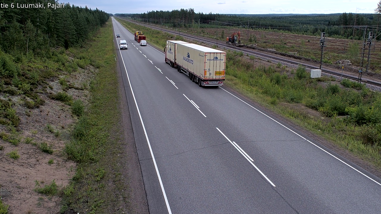 Weather Camera Image Road 6 Luumäki Pajari, Luumäki, Etelä-Karjala