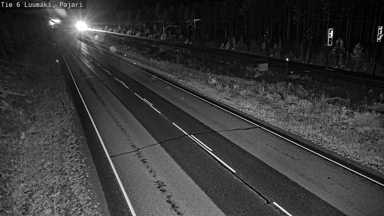 Weather Camera Image Väg 6 Luumäki Pajari, Luumäki, Etelä-Karjala