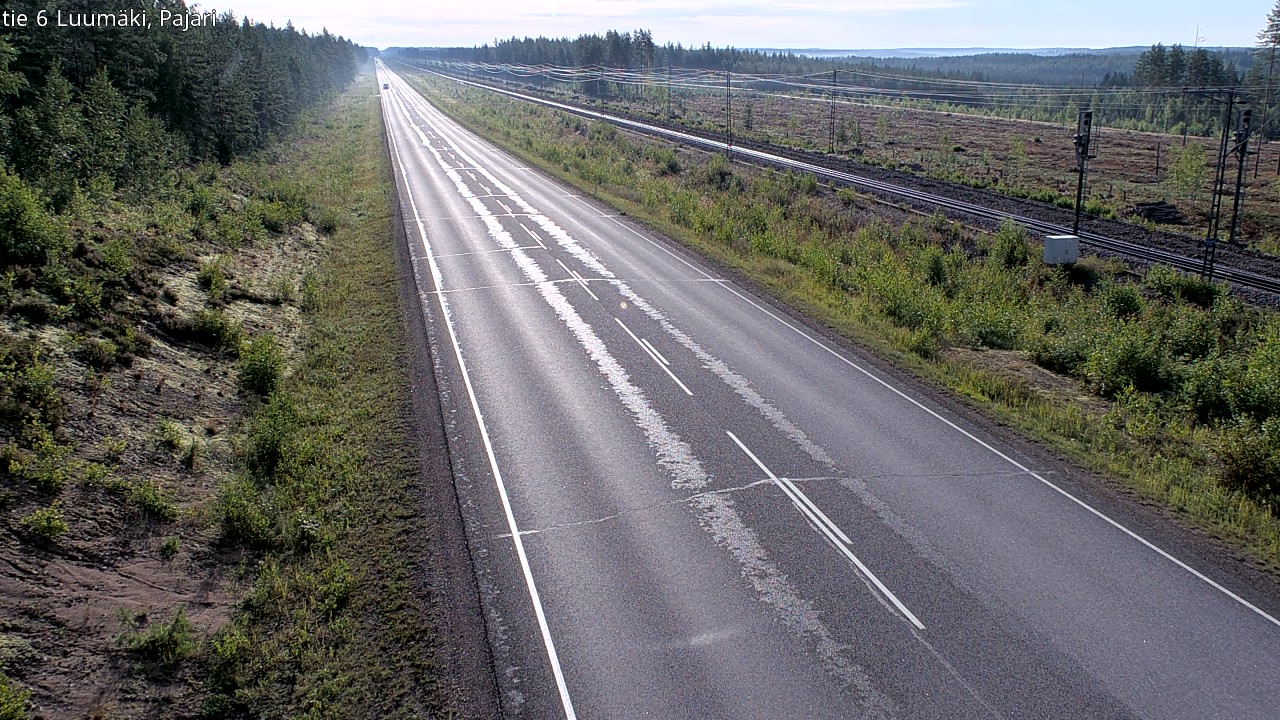 Weather Camera Image Road 6 Luumäki Pajari, Luumäki, Etelä-Karjala