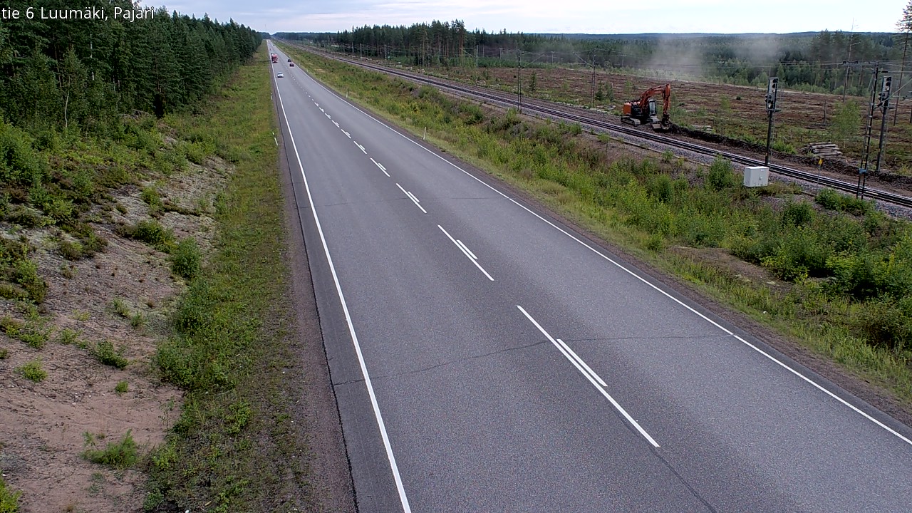 Weather Camera Image Road 6 Luumäki Pajari, Luumäki, Etelä-Karjala