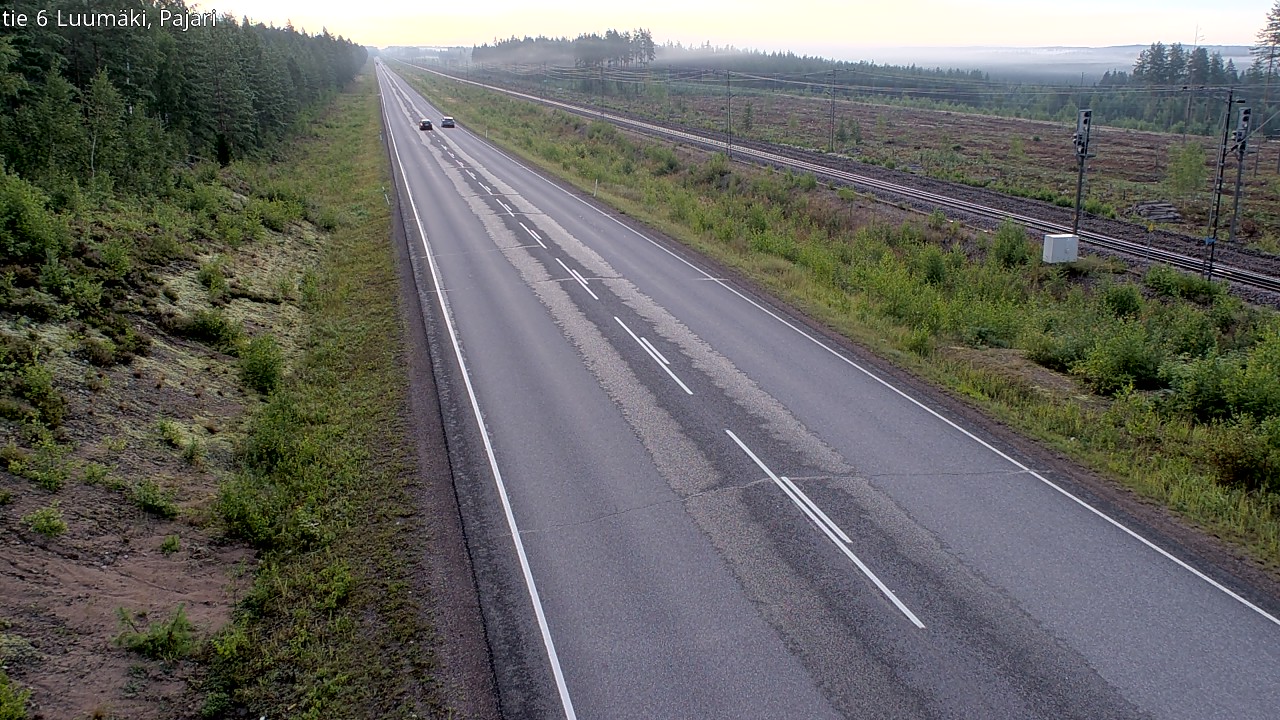 Weather Camera Image Road 6 Luumäki Pajari, Luumäki, Etelä-Karjala