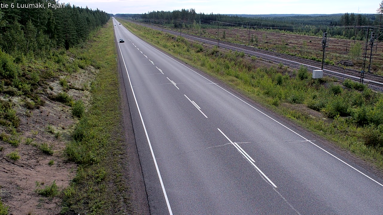 Weather Camera Image Road 6 Luumäki Pajari, Luumäki, Etelä-Karjala
