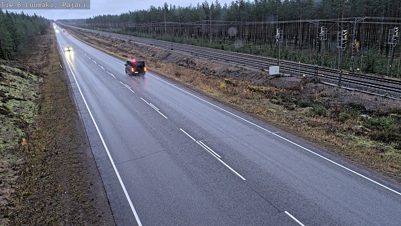 Weather Camera Image Väg 6 Luumäki Pajari, Luumäki, Etelä-Karjala