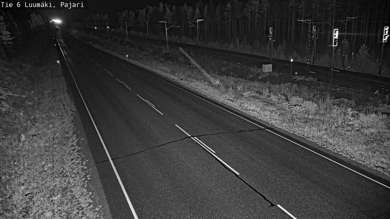 Weather Camera Image Väg 6 Luumäki Pajari, Luumäki, Etelä-Karjala