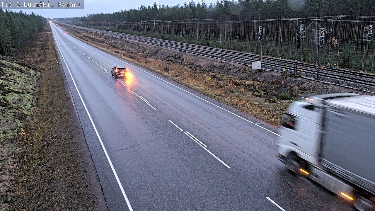Weather Camera Image Väg 6 Luumäki Pajari, Luumäki, Etelä-Karjala