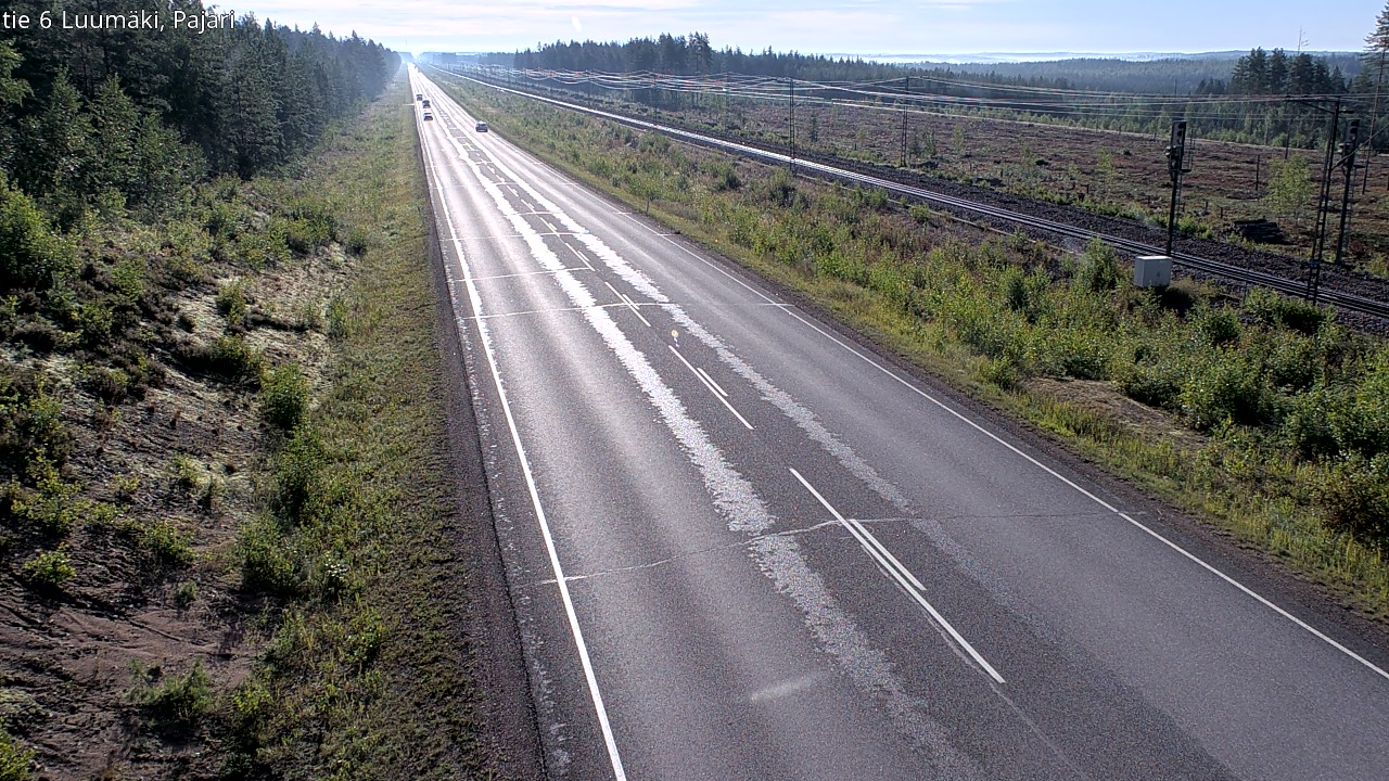 Weather Camera Image Road 6 Luumäki Pajari, Luumäki, Etelä-Karjala