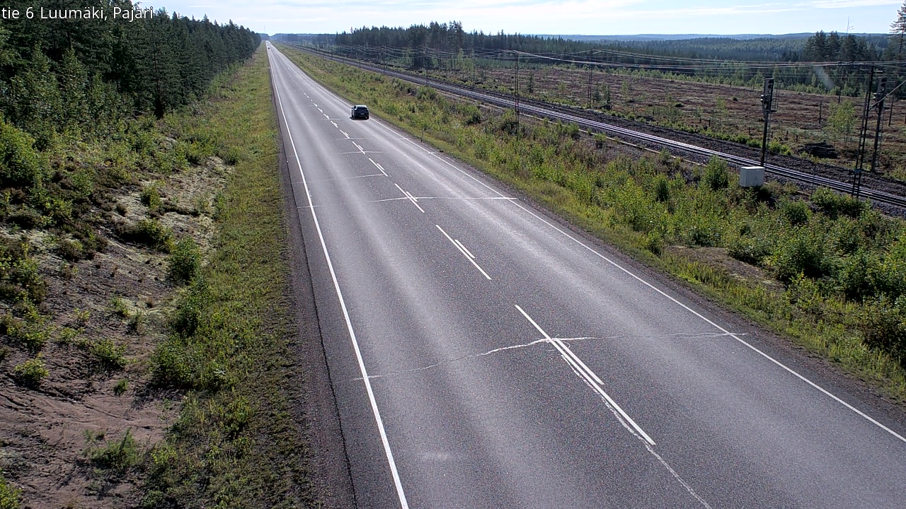 Weather Camera Image Road 6 Luumäki Pajari, Luumäki, Etelä-Karjala