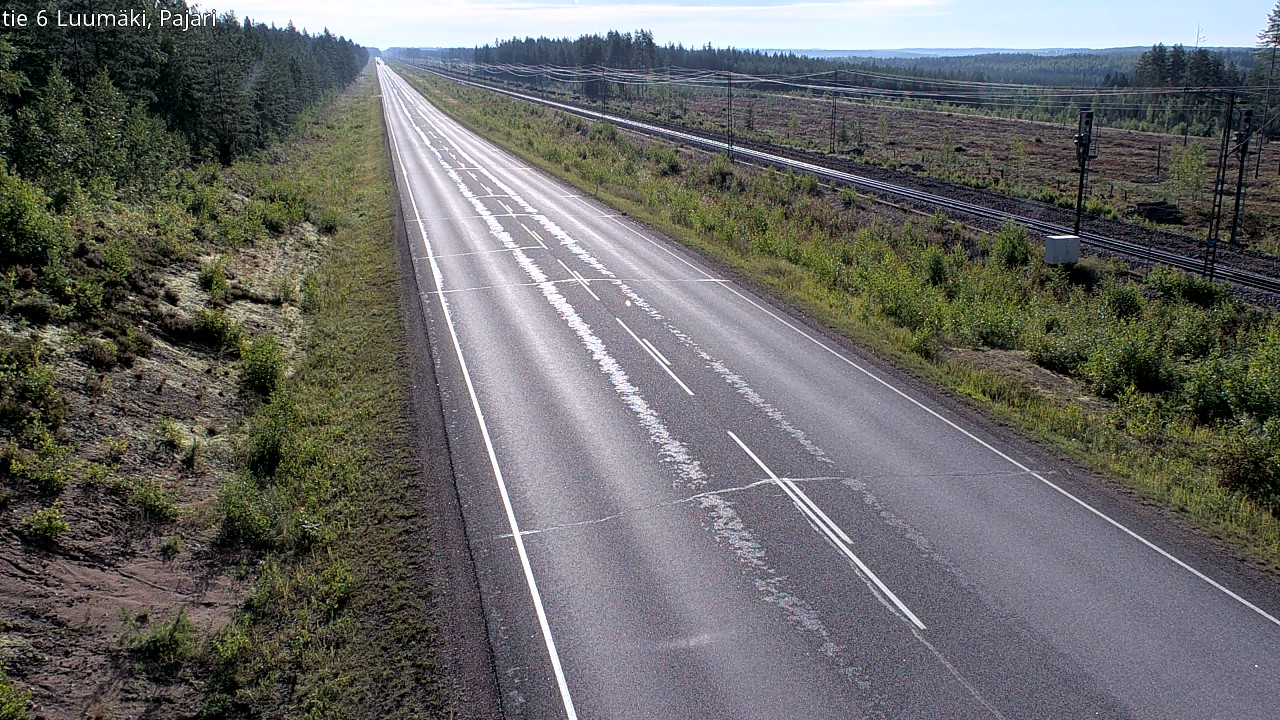 Weather Camera Image Road 6 Luumäki Pajari, Luumäki, Etelä-Karjala